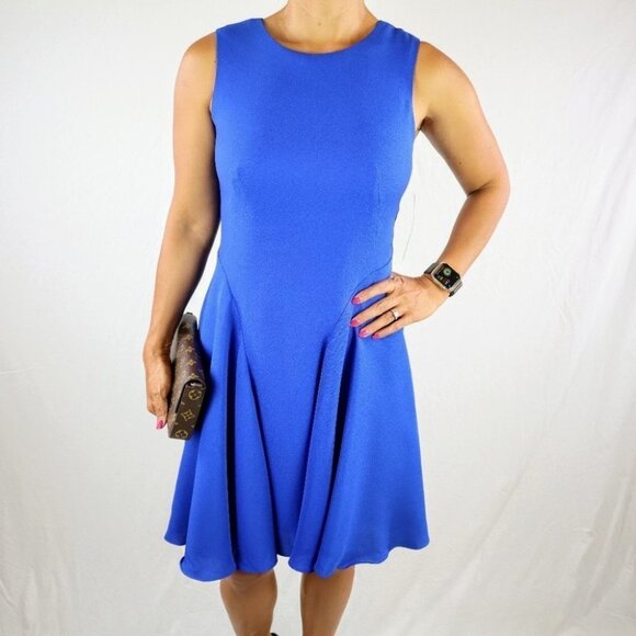Eliza J Dresses & Skirts - Eliza J Blue Fit and Flare Dress $138 NEW!